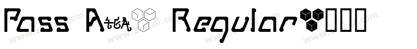 Pass A38 Regular字体转换